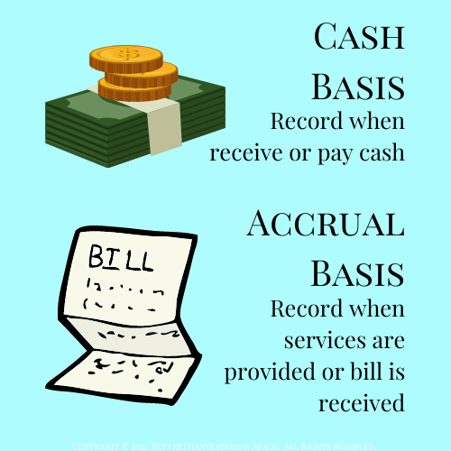 cash basis vs. accrual basis definitions